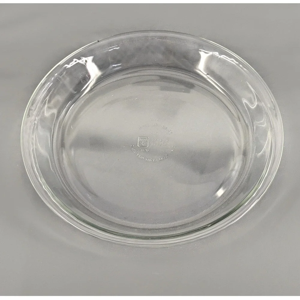 Anchor Hocking Fire-King Clear Glass 10 inch Pie Dish Baking Pan Oven Microwave